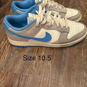 Nike Blue and Cream Sneakers